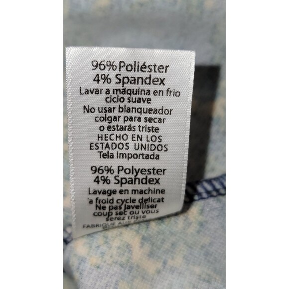 NWT LuLaRoe Cassie Skirt XS Blue Yellow Floral Pencil Yoga Waist Stretch NWOT - Picture 6 of 7